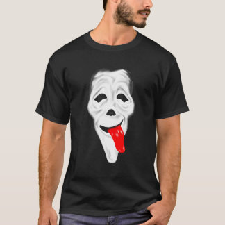 Camiseta Scary Ghost Wassup Face Stoner Horror Movie Comédi
