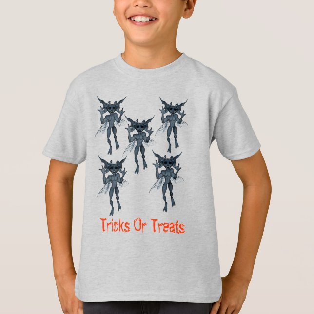 Camiseta Scary Gremlin cria Halloween (Frente)