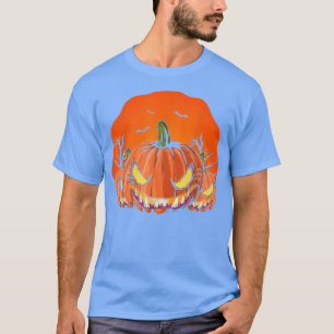 Camiseta Scary Halloween Costume Spooky Jack O Lantern Cree