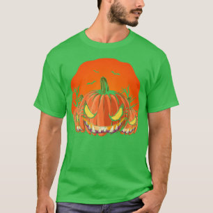 Camiseta Scary Halloween Costume Spooky Jack O Lantern Cree