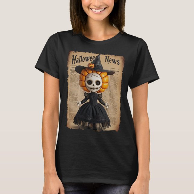 Camiseta Scary Halloween Doll (Frente)