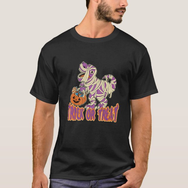 Camiseta Scary Halloween TRex Spooky (Frente)