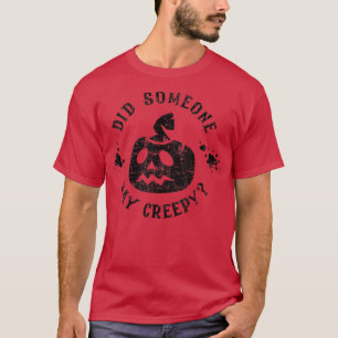 Camiseta Scary Jack O Lanterna Pumpkin Alguém Disse Cree