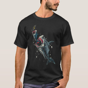 Camiseta Scary Megalodon Scuba Diver Sea Monster Ocean Anim