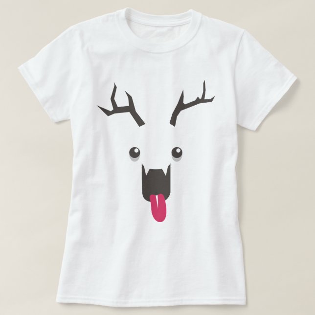 Camiseta Scary Reindeer (Frente do Design)
