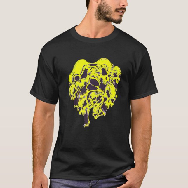 Camiseta Scary screaming merged Skulls Best of Graphic Prem (Frente)