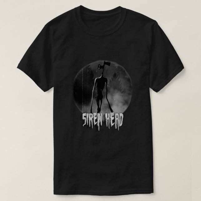 Camiseta Scary Siren Head vintage meme (Frente do Design)