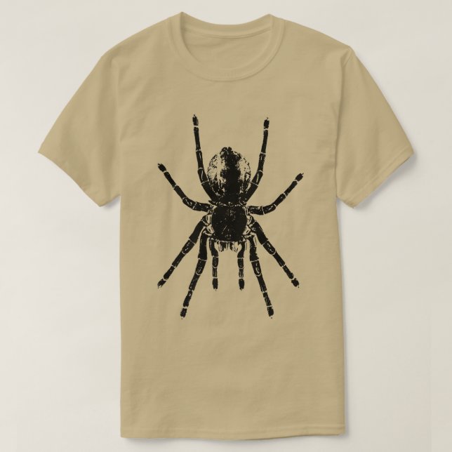Camiseta Scary Tarantula Spider Black Arachnid  (Frente do Design)
