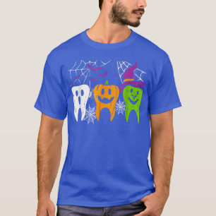 Camiseta Scary Teeth Costume Ghost Pumpkin Witch Bat Hallow