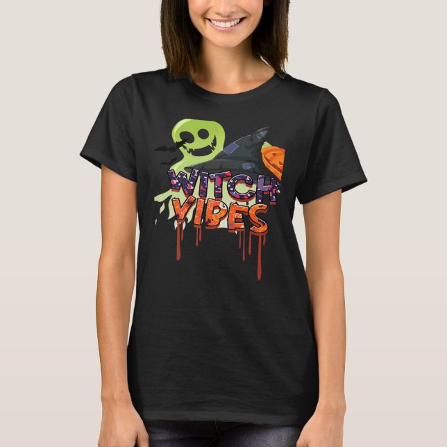 Camiseta Scary Witch Vibes (Frente)