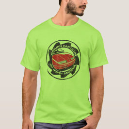Camiseta SCCNA afligido registrou o t-shirt verde