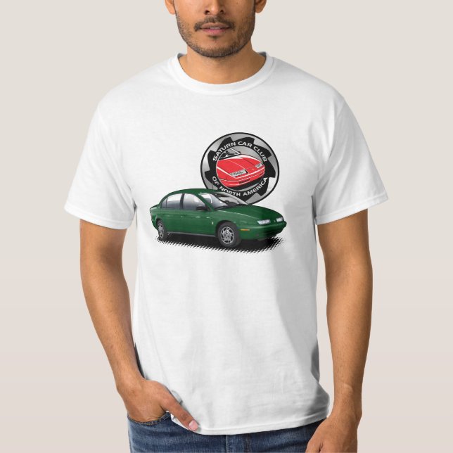 Camiseta SCCNA SL2 de Saturno Verde Escuro (Frente)