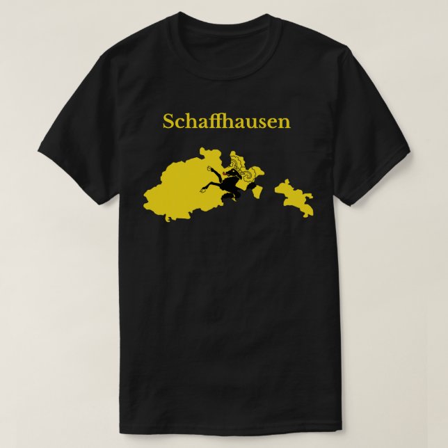 Camiseta Schaffhausen Canton Design Suiça (Frente do Design)