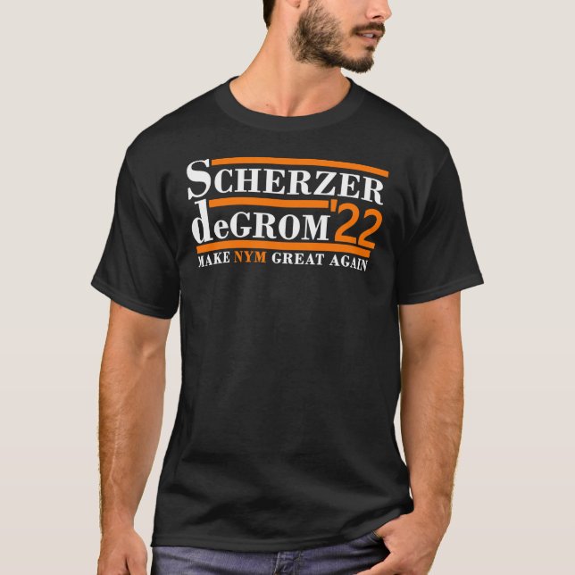 Camiseta Scherzer Degrom 22 Torne O Excelente NYM Essencial (Frente)