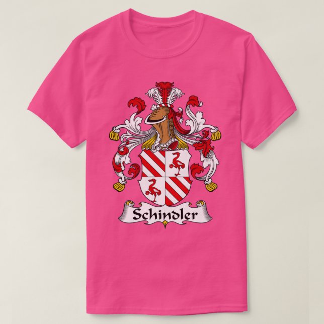 Camiseta Schindler Coat of Arms Family Crest  (Frente do Design)