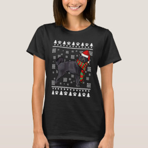 Camiseta Schipperke Cachorro Chapéu de Papai Noel Xmas Nata