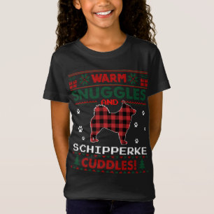 Camiseta Schipperke Dog Christmas Pajama Ugly Christmas Swe