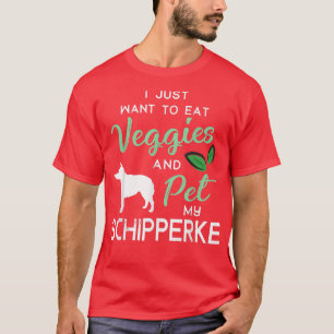Camiseta Schipperke Funny Vegan Dog Proprietário do Lago Xm
