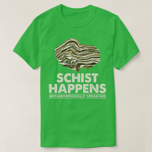Camiseta Schist Happens Rock Collector (Frente do Design)