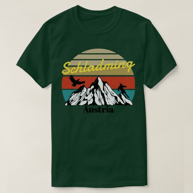 Camiseta Schladming ski Áustria (Frente do Design)