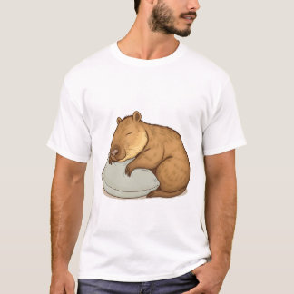 Camiseta Schlafende Capybara Sleepybara