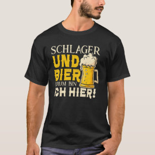 Camiseta Schlager Und Bier Darum Caixa Ich Hier Schlagerker