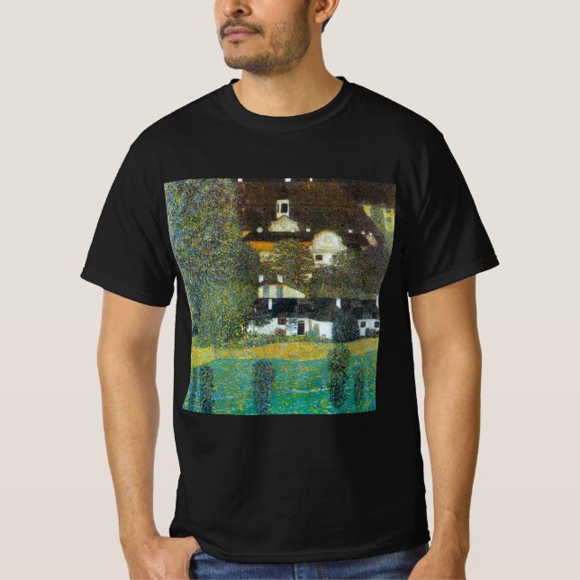 Camiseta Schloss Kammer sobre o Attersee II por Gustav Klim (Frente)