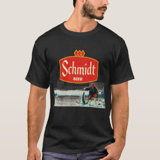 Camiseta Schmidt Beer Retro Defuncct Imagem Natural