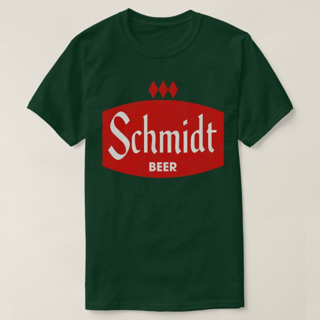 Camiseta Schmidt Beer Retro Defunct Breing (Frente do Design)