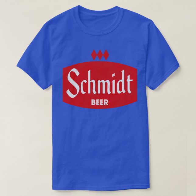 Camiseta Schmidt Beer Retro Defunct Breing (Frente do Design)