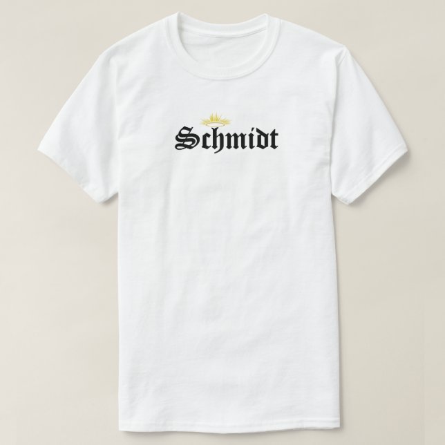 Camiseta Schmidt santamente (Frente do Design)