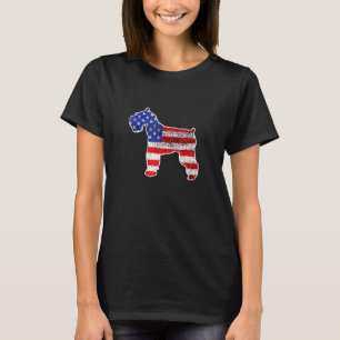 Camiseta Schnauzer American Flag Patriótico Schnauzer Cão 4
