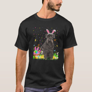 Camiseta Schnauzer Cão Cachorro Páscoa Caçando Páscoa S