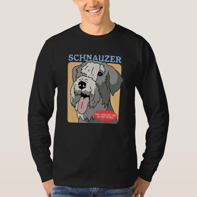 Camiseta Schnauzer Coolest Dog Schnauzers Dog Owner Schnauz (Frente)
