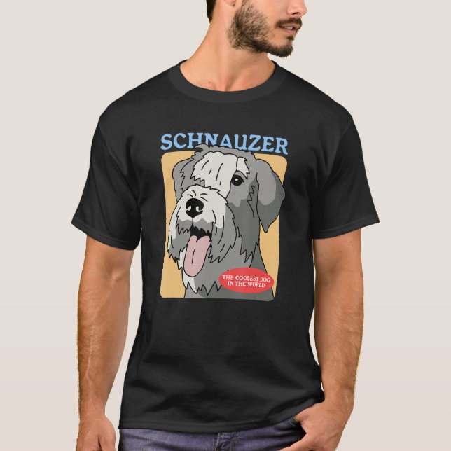 Camiseta Schnauzer Coolest Dog Schnauzers Dog Owner Schnauz (Frente)