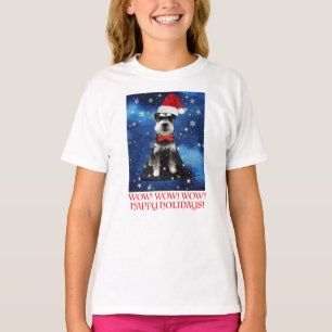 Camiseta Schnauzer de Natal