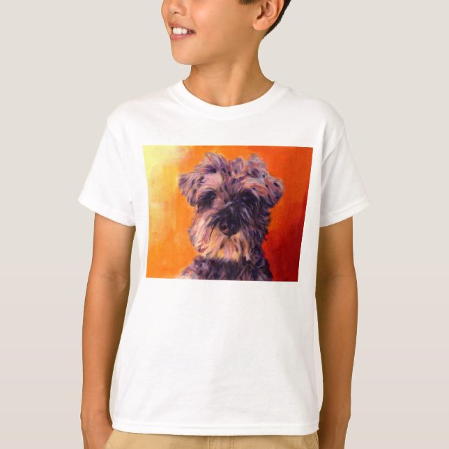 Camiseta Schnauzer diminuto (Frente)
