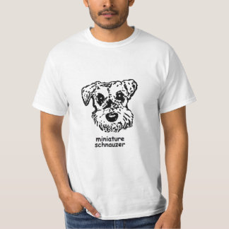 Camiseta Schnauzer diminuto do t-shirt