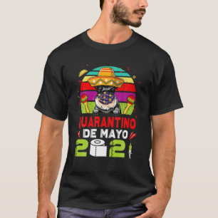Camiseta Schnauzer Dog Face Mask Quarantino Funny Cinco De