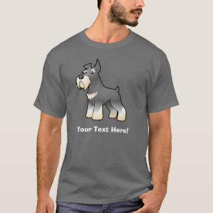 Camiseta Schnauzer dos desenhos animados