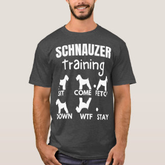Camiseta Schnauzer Formação em Truques de Cachorro Schnauze