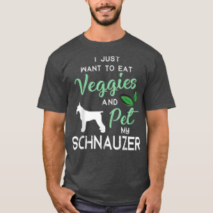 Camiseta Schnauzer Funny Vegan Dog Proprietário do Lago Xma