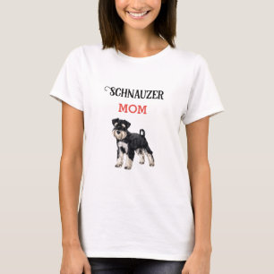 Camiseta Schnauzer Mãe T-Shirt