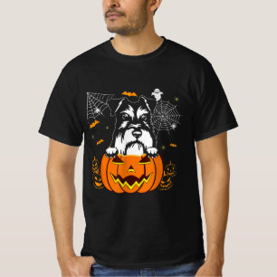 Camiseta Schnauzer Pumpkin Halloween Costume Dog Lover
