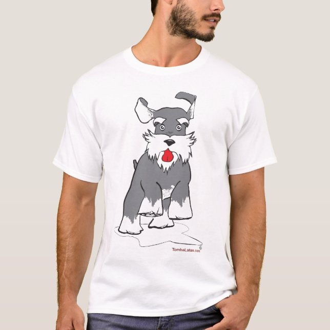 Camiseta Schnauzer running (Frente)