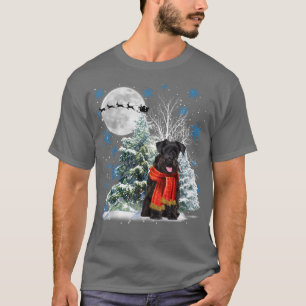 Camiseta Schnauzer Sob Luz-Luz, Natal Pajama