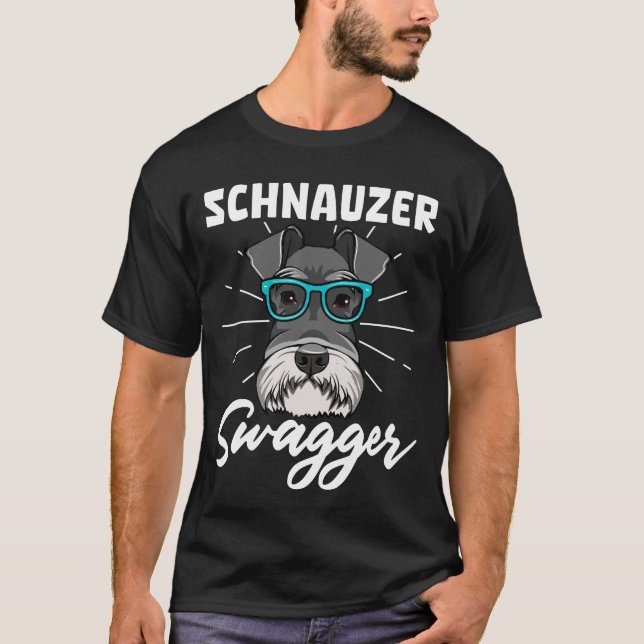 Camiseta Schnauzer Swagger Dog (Frente)