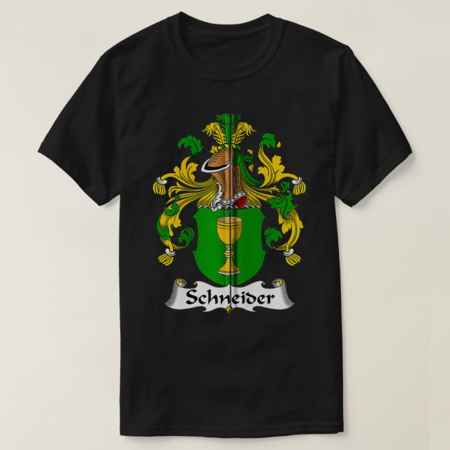 Camiseta Schneider Casaco de Braços Crest Zip (Frente do Design)