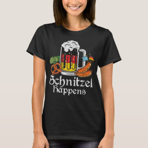 Camiseta Schnitzel Happens Prost Beer German Flag Oktoberfe