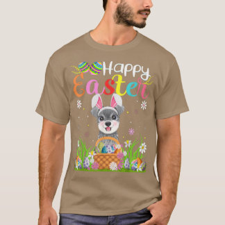 Camiseta Schnoodle Dog Bunny Egg Caçando Engraçado Schnoodl